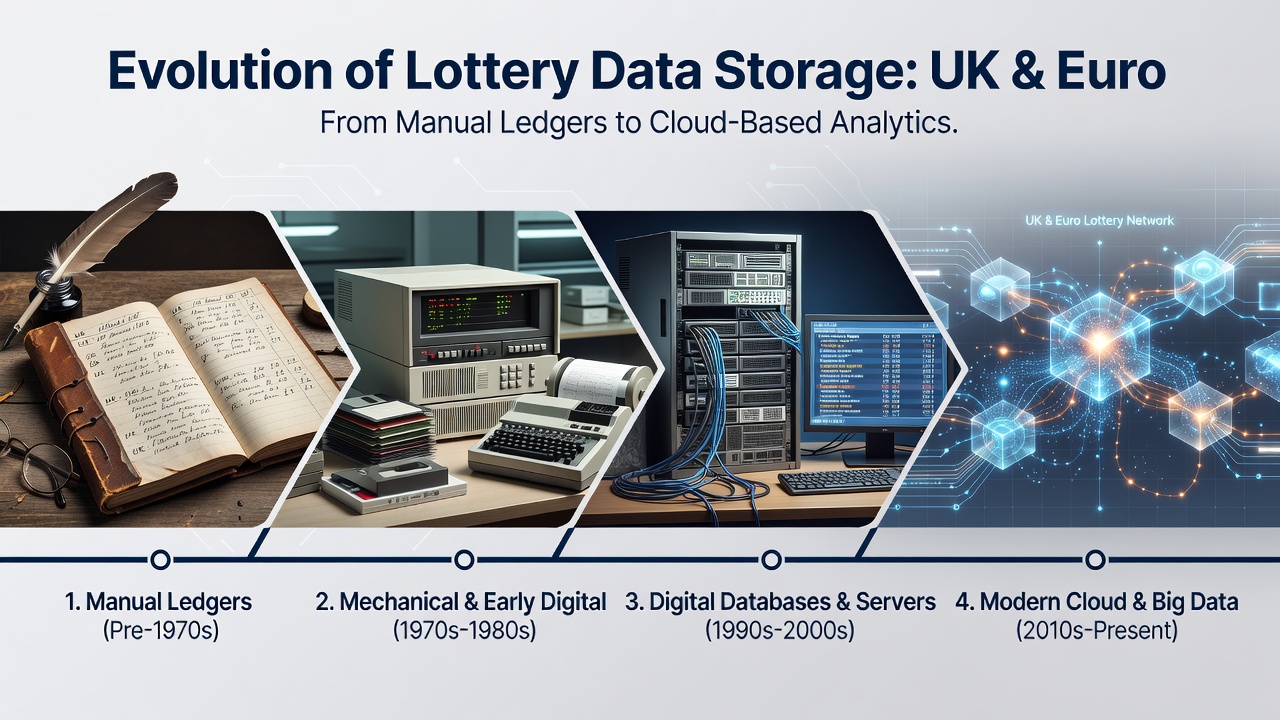 Modern secure database infrastructure used for EuroMillions and UK lottery result archiving